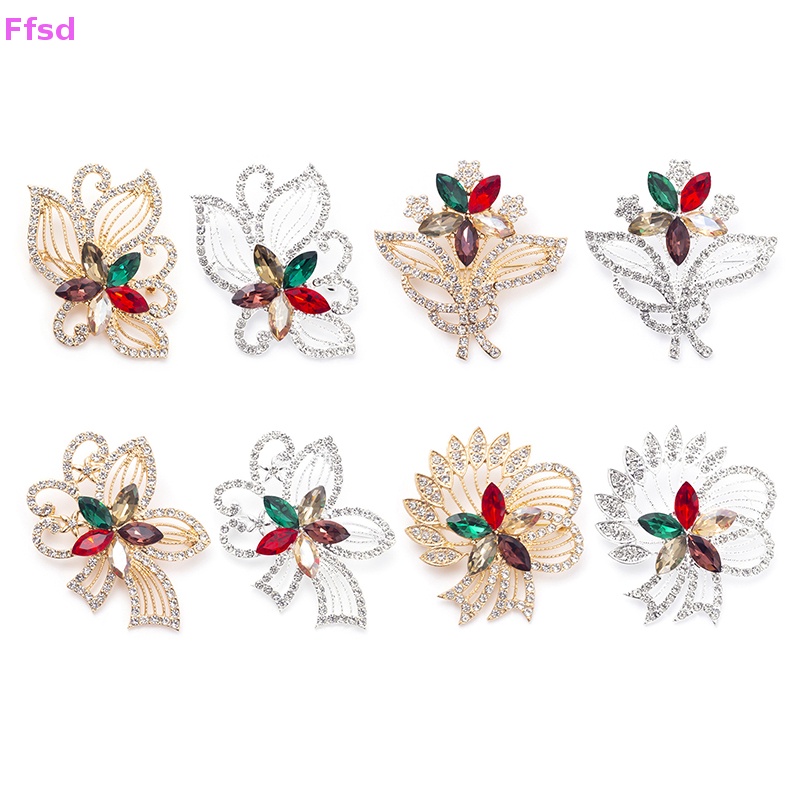 Ghim Cài Áo Hình Hoa Đính Đá Nhiều Màu Sắc Thời Trang Cho Nữ