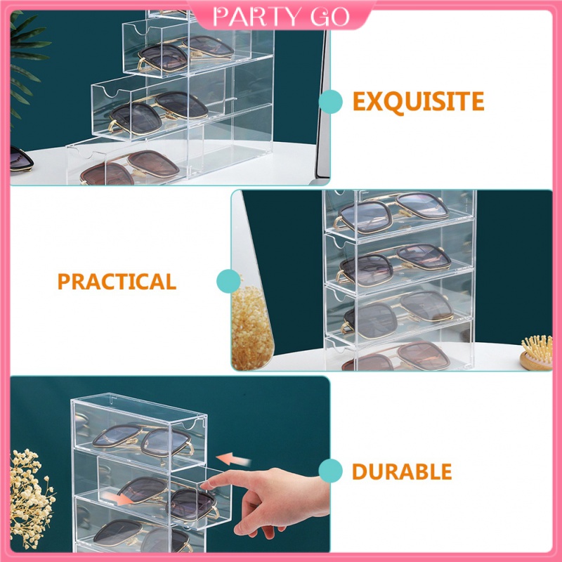 Hộp Đựng Kính Mát Bằng Acrylic Trong Suốt Tiện Dụng