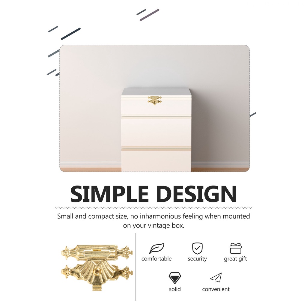 Bộ 20 Chốt Cài Nhỏ Phong Cách Cổ Điển Dùng Trang Trí Hộp Trang Sức