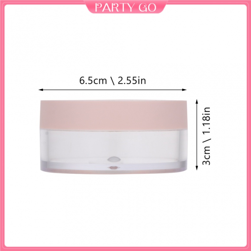 Set 2 Hộp Rỗng Tròn Đựng Phấn Trang Điểm Para Maquillaje De Mujer
