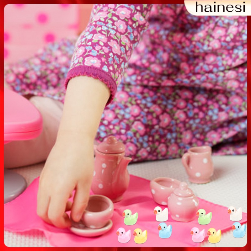 Set 50 Mô Hình Vịt Mini Phát Sáng Trang Trí Bánh Kem