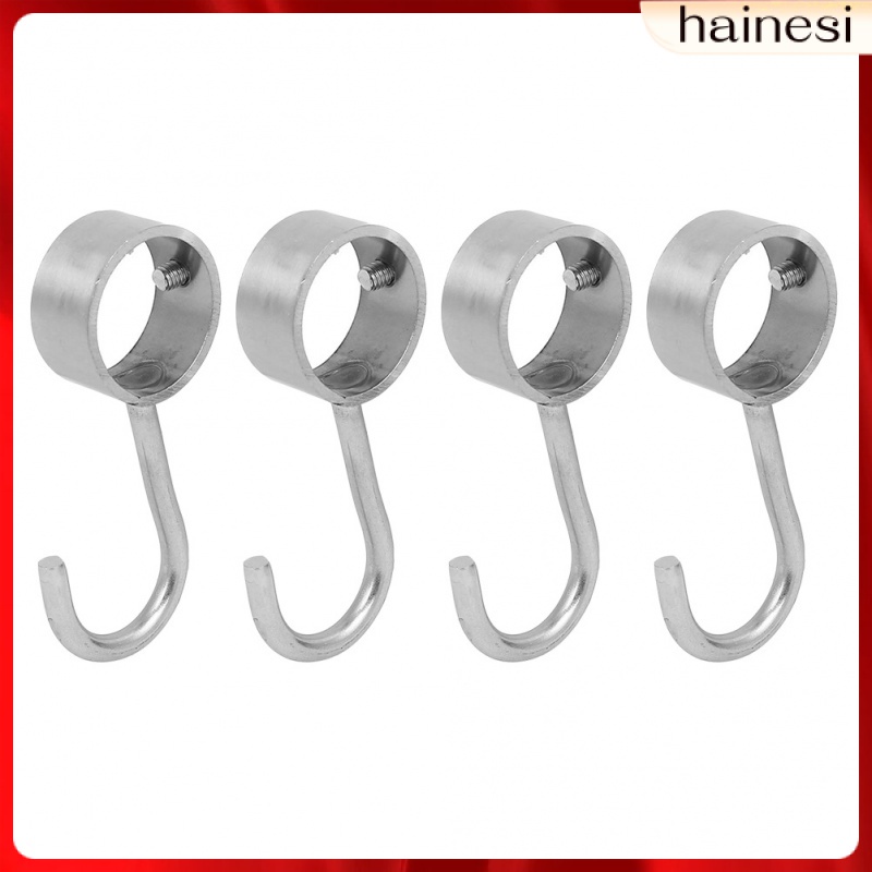 Bộ 4 Móc Treo Rèm Cửa Bằng Thép Không Gỉ Hình Tròn