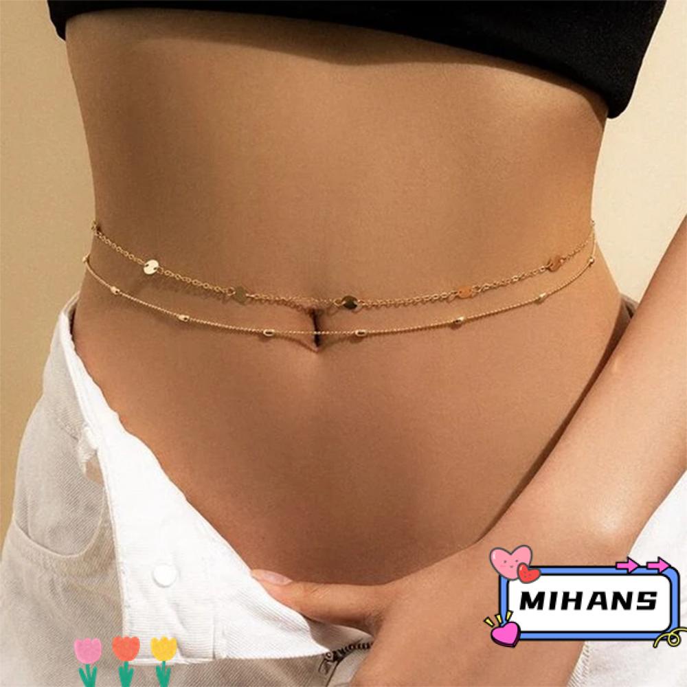 Dây Xích Đeo Hông Đính Kim Sa Lấp Lánh Thời Trang Cho Nữ