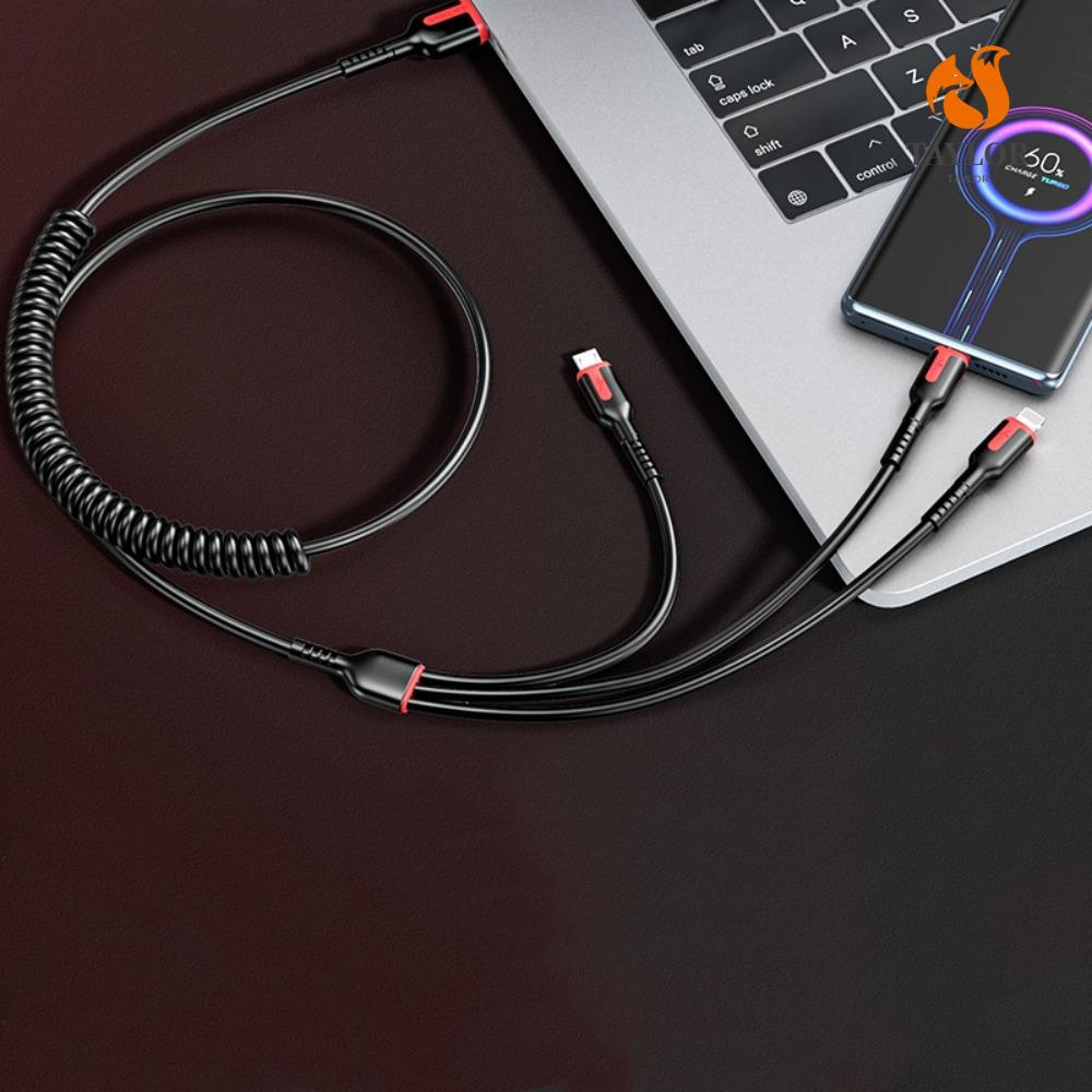 Dây Cáp Sạc Nhanh Micro USB Type-C 3 Trong 1 Cho Điện Thoại TAYLOR1