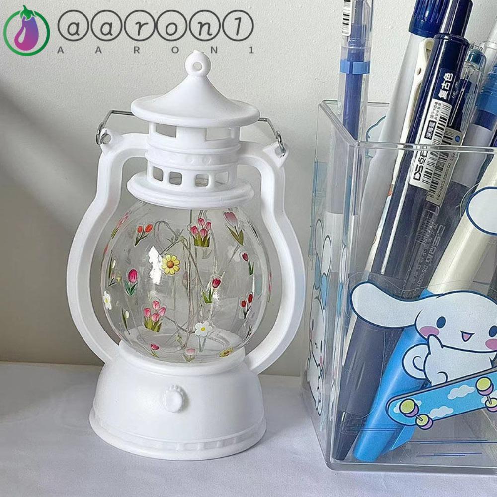 Aaron1 Đèn LED Hình Quả Bí Ngô Phong Cách Retro Dùng Cho Cắm Trại Leo Núi Ban Đêm