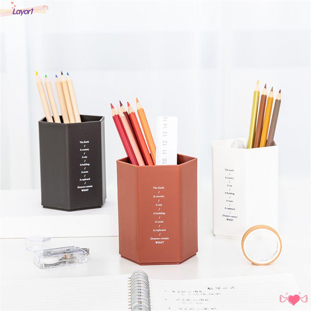 Layor1 Hộp Đựng Đồ Cỡ Lớn Đa Năng Hình Lục Giác Bền Bỉ Dành Cho Học Sinh