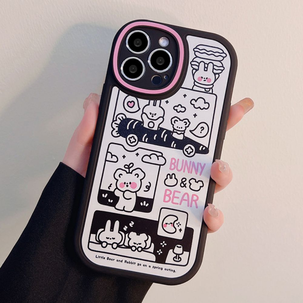 Ốp Điện Thoại TPU Mềm Chống Sốc In Hình Thú Hoạt Hình Dễ Thương Cho IPhone 14 Pro Max 13 12 11 Pro Max XS XR 7 8 Plus