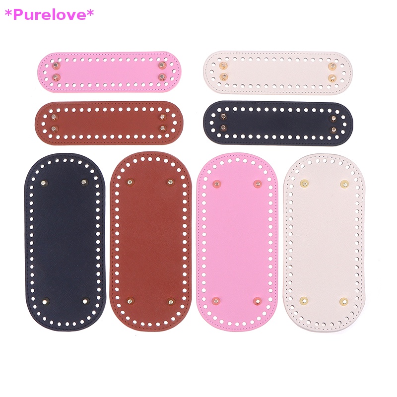 1 Túi Xách Da PU Dệt Kim Thủ Công Đế Dài Thiết Kế Dễ Thương Mới