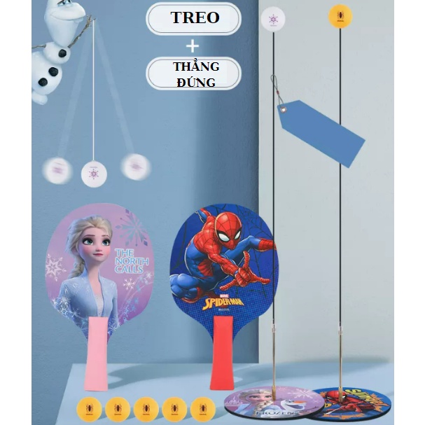 Chí.nh hã.ng Dis.ney  Đồ Chơi Bóng Bàn Phản Xạ Và Bóng Bàn Treo Tường 1 Bộ 2 Cách Chơi Đầy Thú Vị Cho Bé