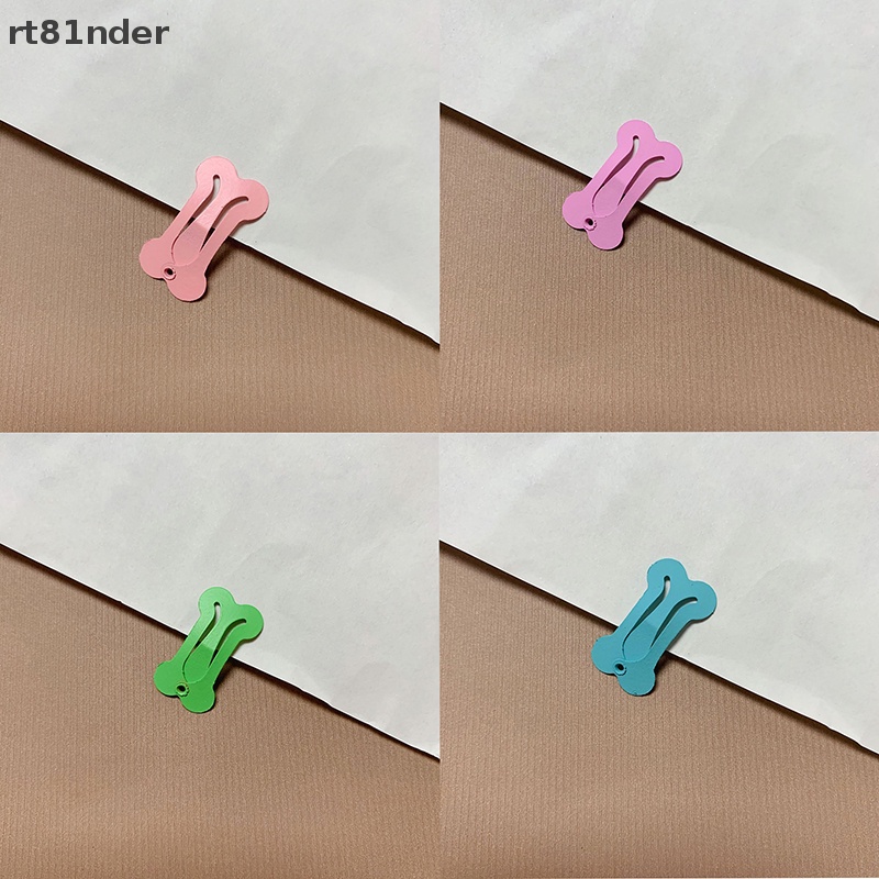 Rt set 20 Kẹp Tóc Hình Khúc Xương Mini Màu Kẹo Ngọt Dành Cho Thú Cưng