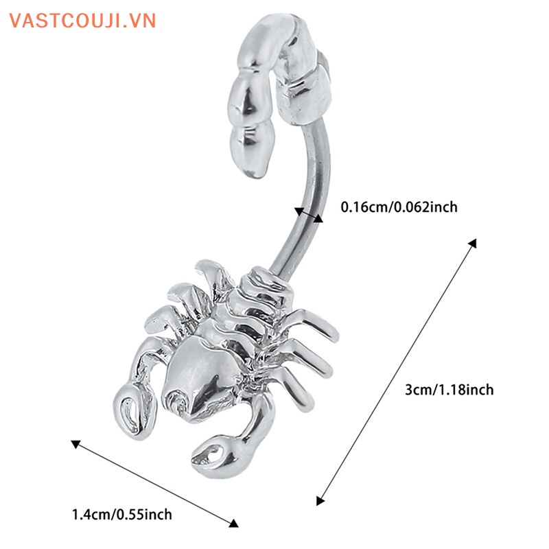 Khuyên Rốn Hình Bọ Cạp Đơn Giản Cá Tính