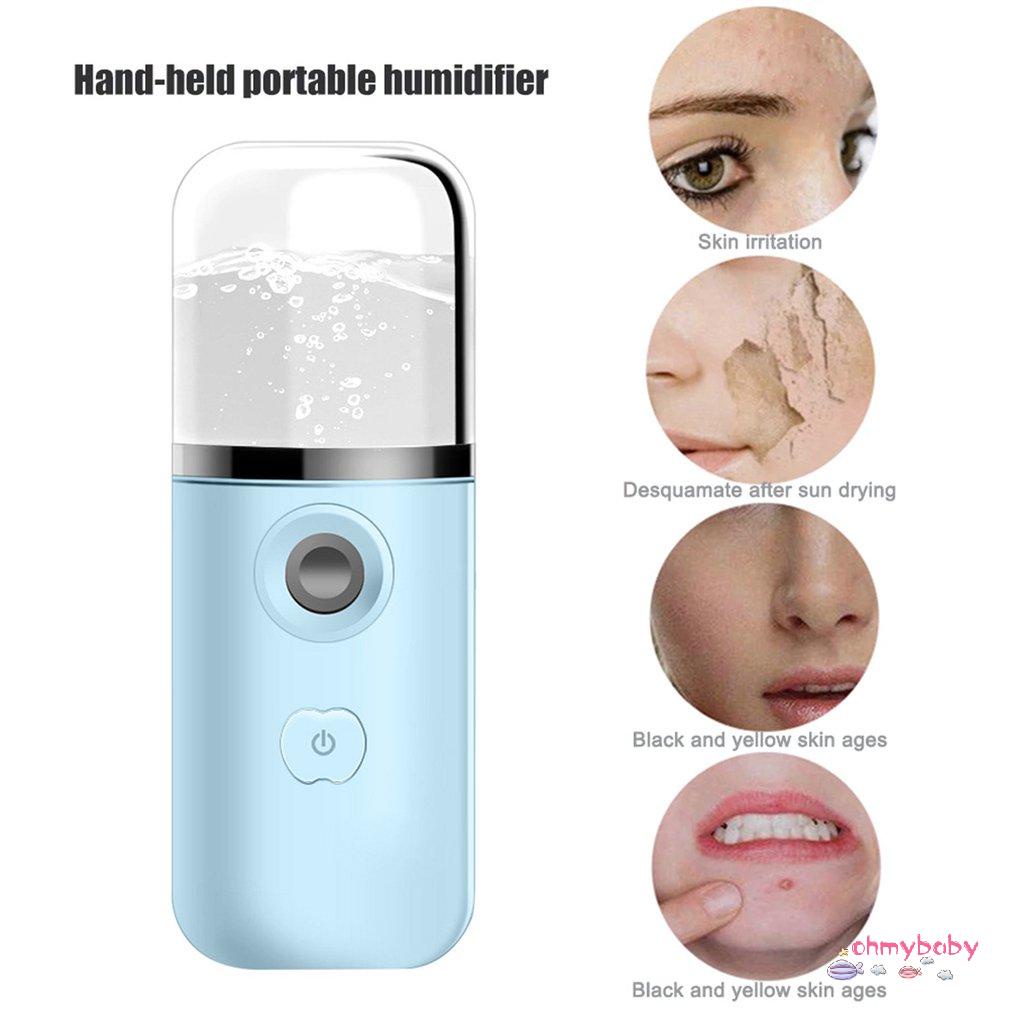 [OMB] Mini 25Ml Mặt Hơi Nước Tạo Độ Ẩm Máy Phun Sương Làm Đẹp Dụng Cụ Nano Mist USB Cho Cá Nhân Bảo Vệ Chăm Sóc Da [Z/10]