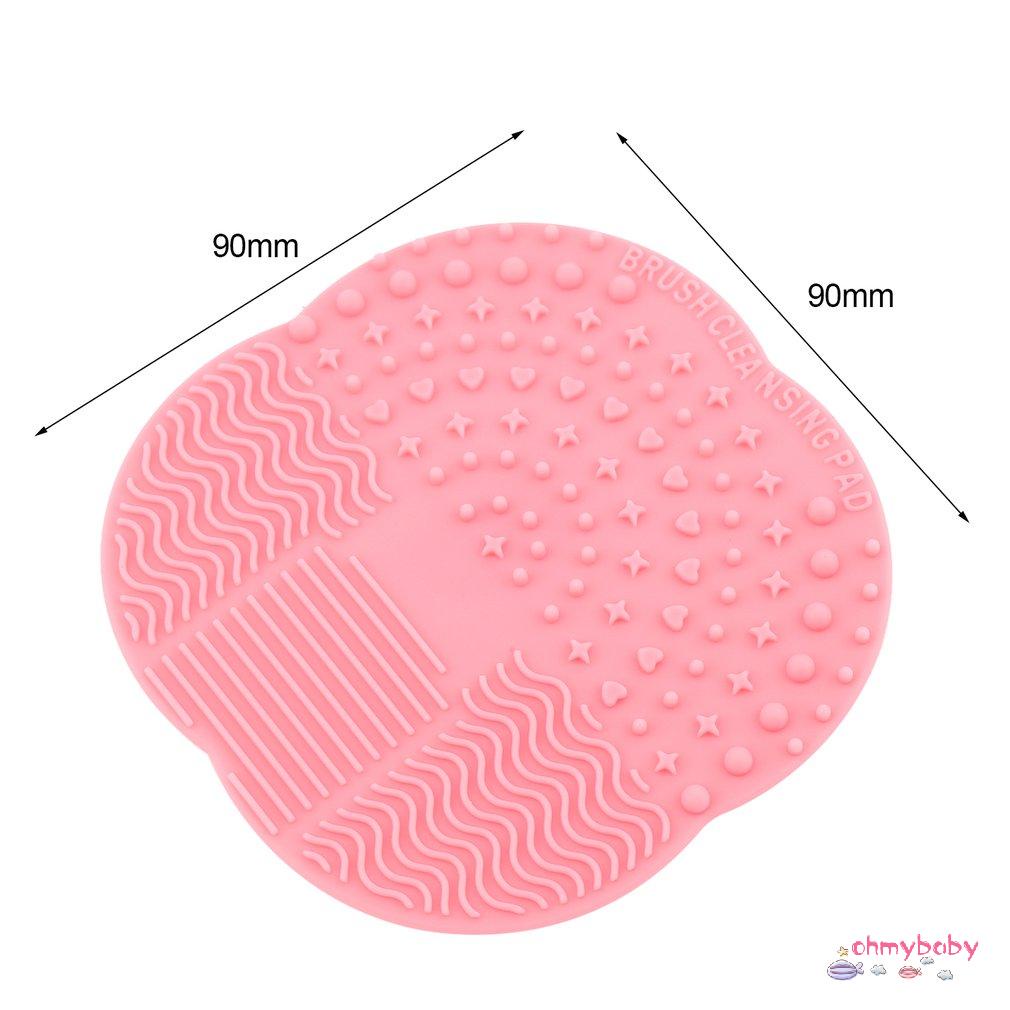 [OMB] Chuyển Động Tròn Cọ Trang Điểm Silicone Bụi Giặt Chà Ban Vệ Sinh Thảm Lót 9Cm X Dùng Cho Gia Đình Và Du Lịch [Z/1]