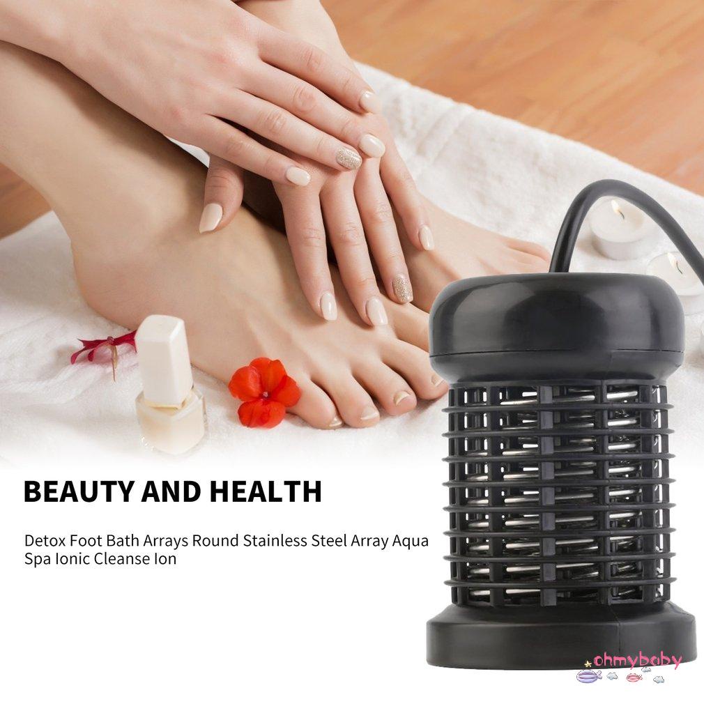 [InStock] Mảng Bồn Tắm Tròn Thép Không Gỉ Aqua Spa Massage Chân Dụng Cụ Giảm Đau Ion Làm Sạch Loại Bỏ [Z/11]