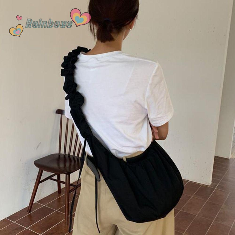 Túi Đeo Chéo Cỡ Lớn Màu Cầu Vồng Xinh Xắn Cho Nữ