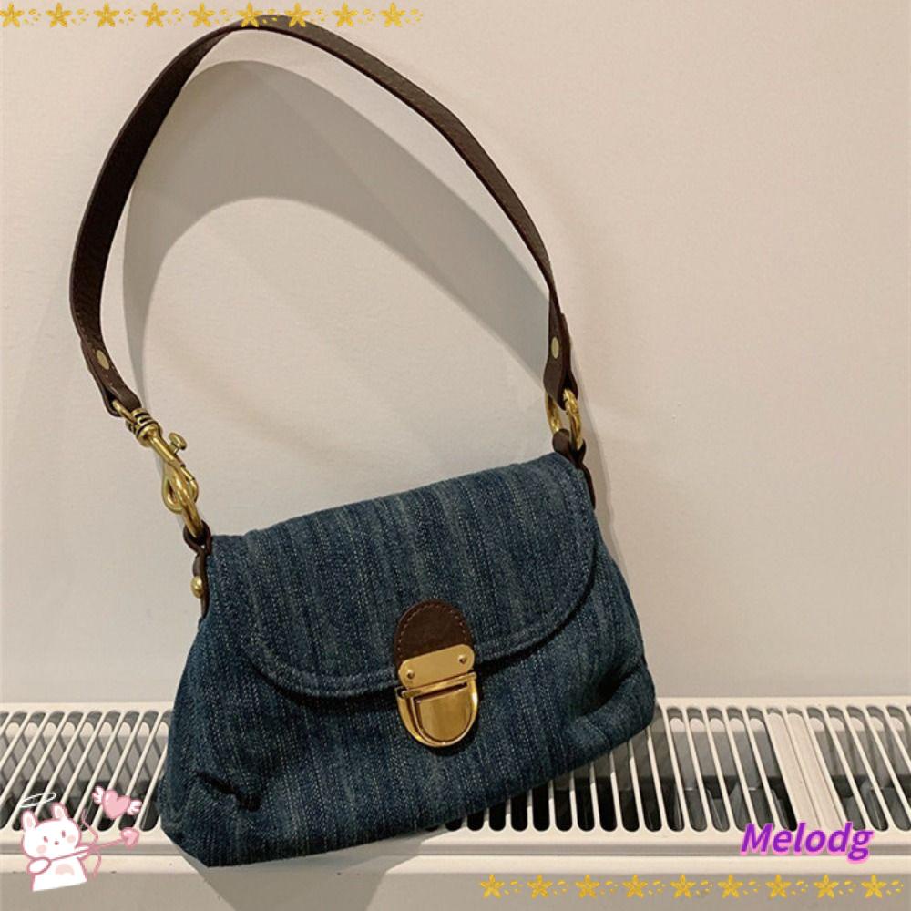 Túi Xách Đeo Vai Màu Tương Phản Kiểu Retro Thời Trang