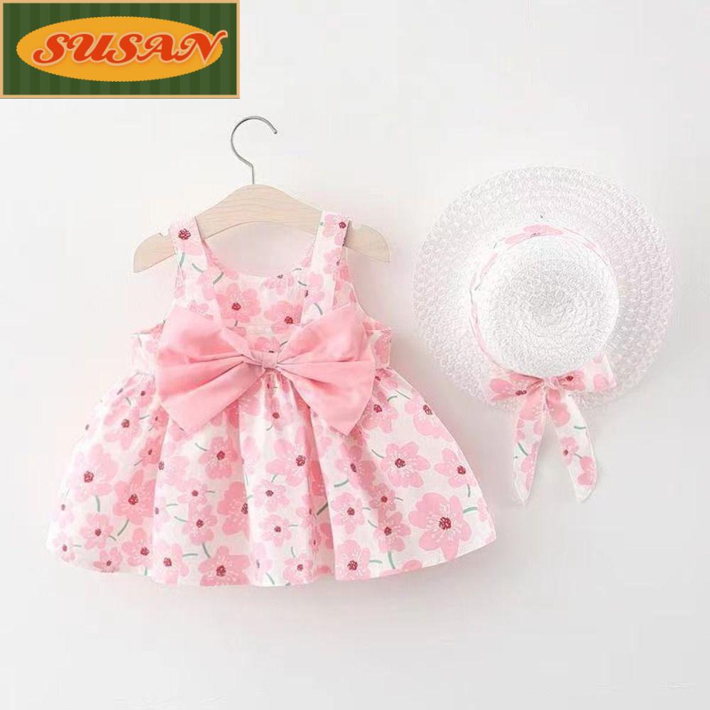 Đầm Công Chúa Đi Biển + Đầm Sát Nách Chống Nắng Cho Bé Gái