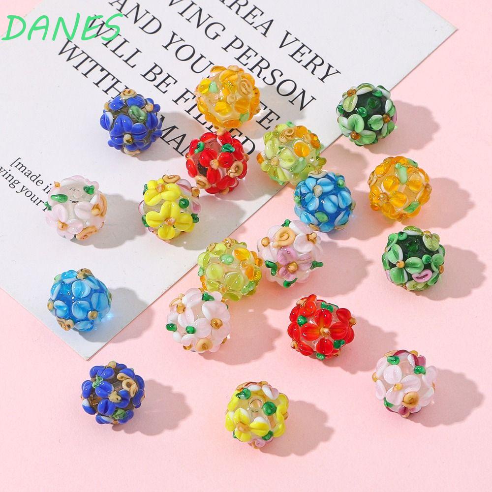 Bộ Hạt Thủy Tinh Nhiều Lớp Hình Cánh Hoa Dễ Thương Dùng Làm Trang Sức Thủ Công DIY