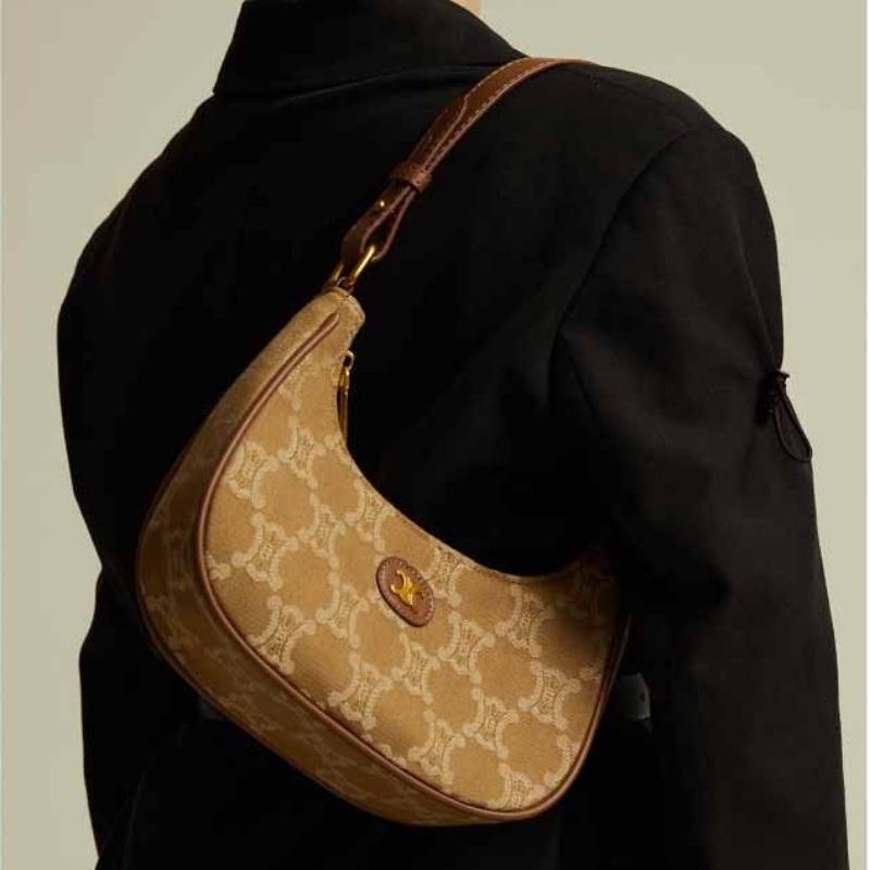 Ielgy Niche Túi Đeo Vai / Kẹp Nách Hình Bán Nguyệt Thiết Kế Cá Tính Chất Lượng Cao Cho Nữ