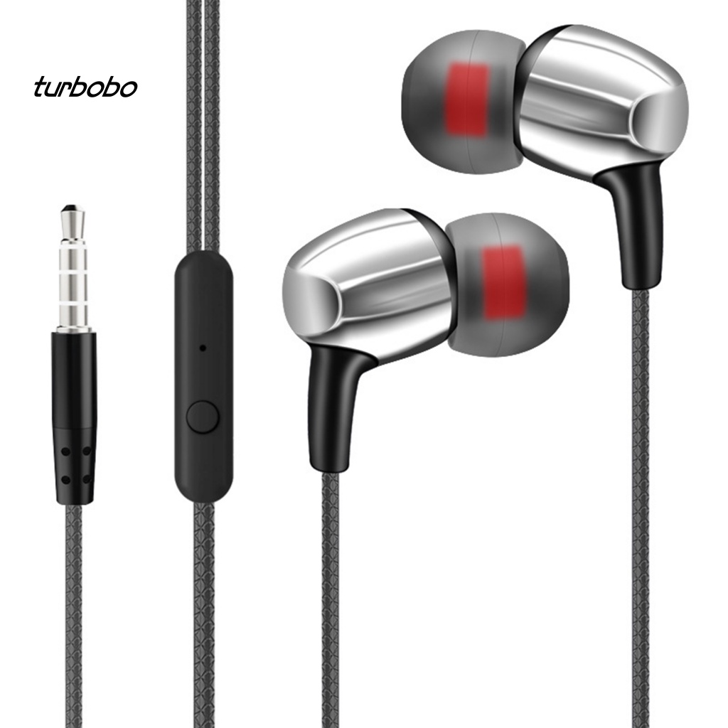 Tai Nghe Nhét Tai Jack 3.5mm Bass Trầm Có Micro Thiết Kế Thể Thao Thời Trang Điện Thoại