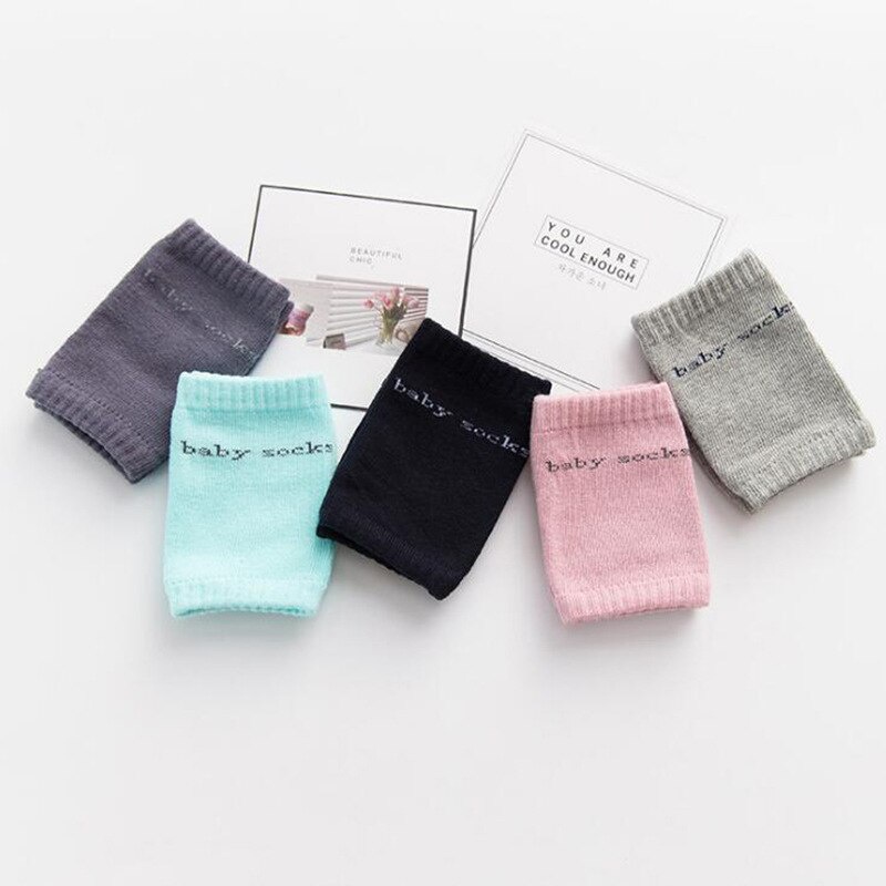 Miếng Đệm Bảo Vệ Đầu Gối Chống Ngã Màu Sắc Trơn Dành Cho Trẻ Em 0-5 Tuổi