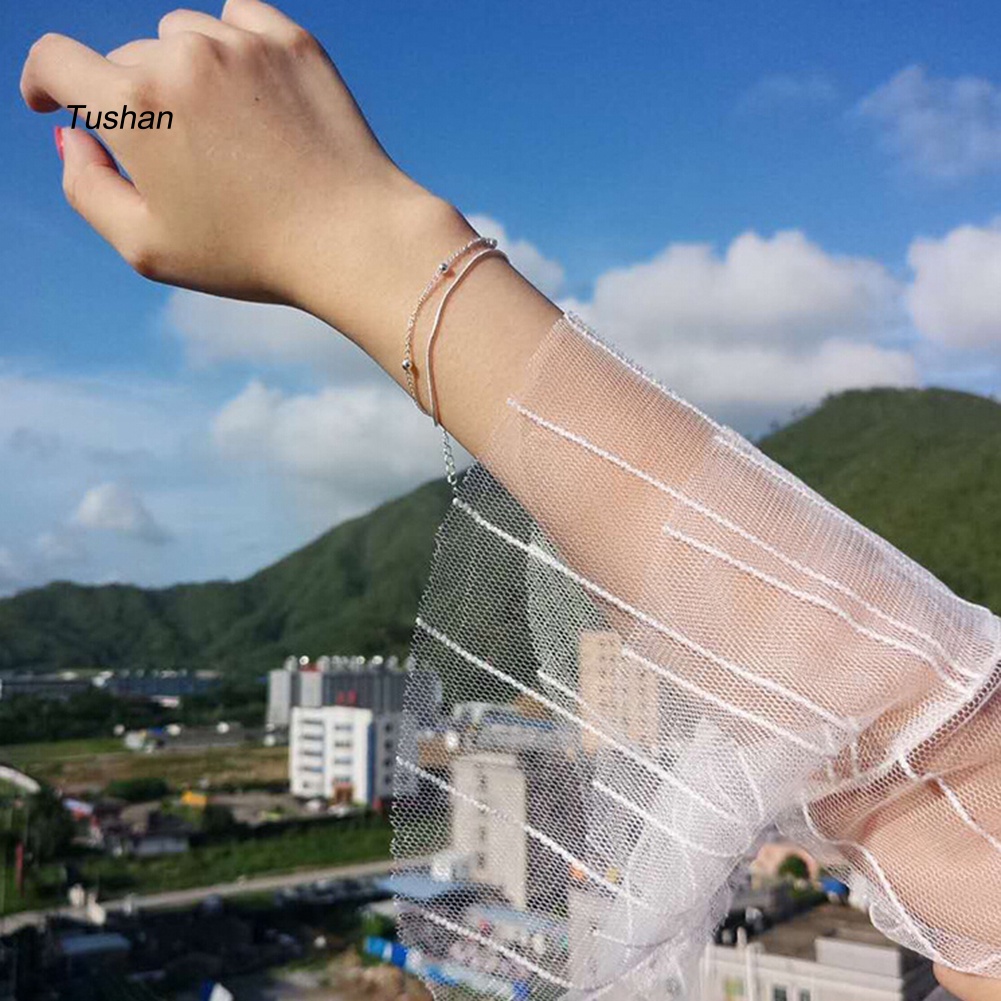 Vòng Tay Hạt Tròn Hai Lớp Phong Cách Vintage Nữ Tính