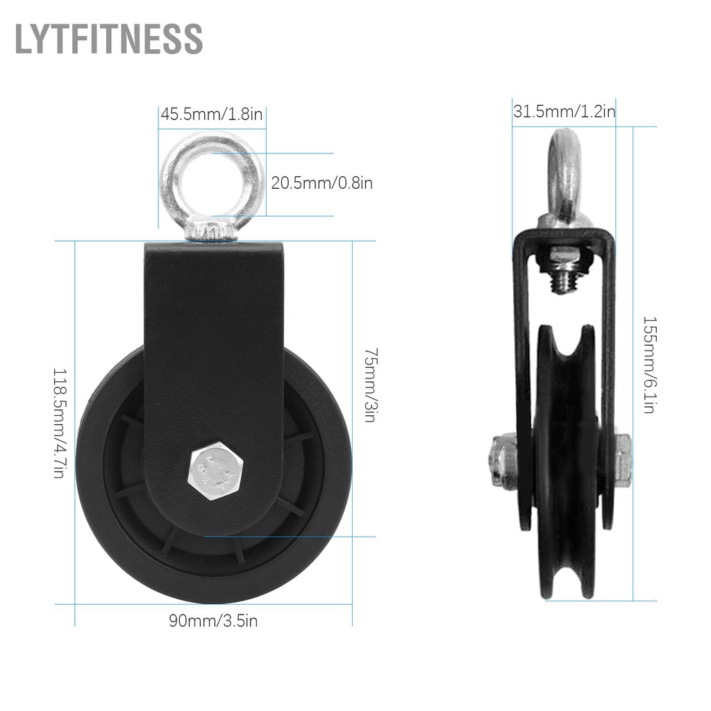 LYTFitness Hệ thống ròng rọc phòng tập thể dục Tự làm Máy nâng tải Cơ tam đầu Bộ dụng cụ luyện cơ bắp