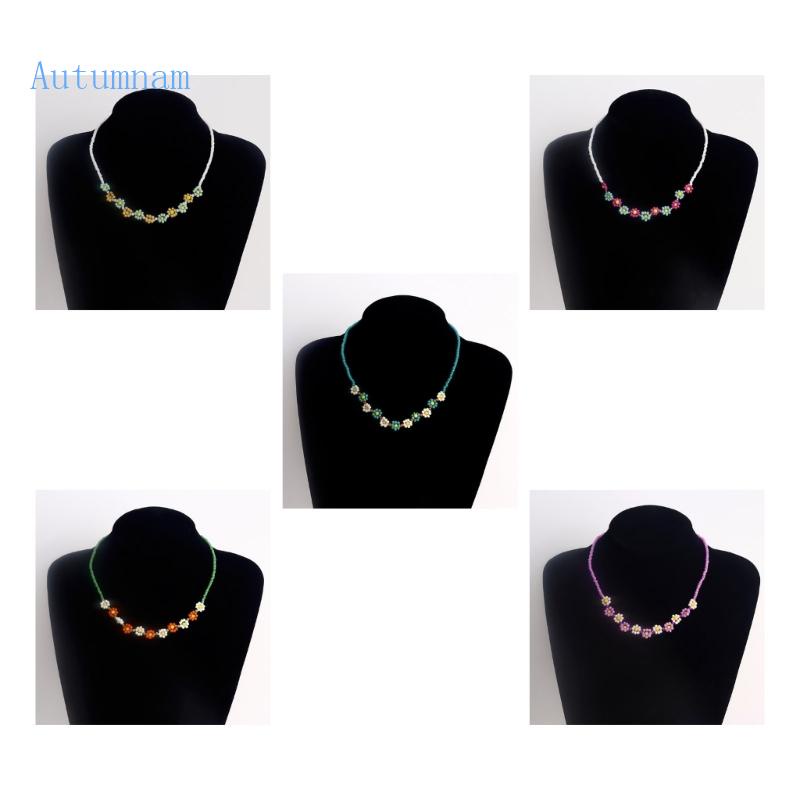 Vòng cổ Chuỗi Hạt Mặt Hình Hoa Ngọt Ngào Cho Nữ