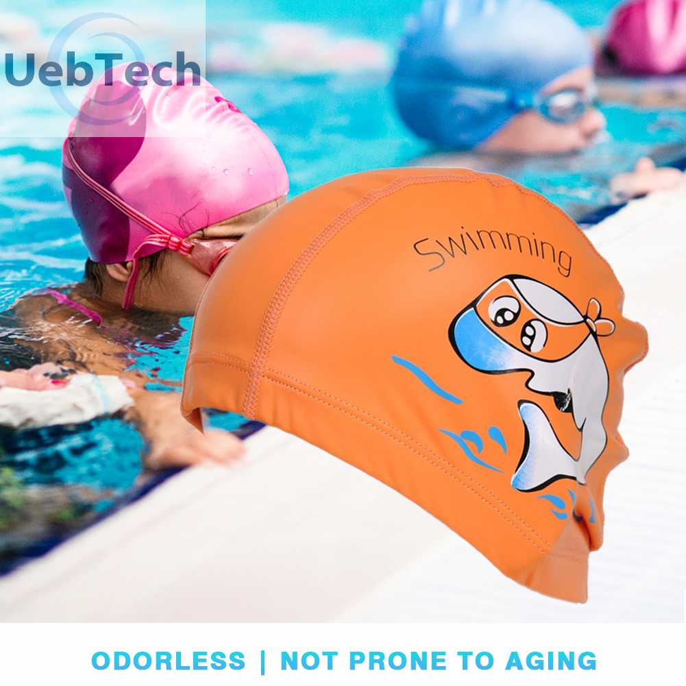 Mũ Bơi Chất Liệu PU Mềm Mại Thoải Mái Cho Bé