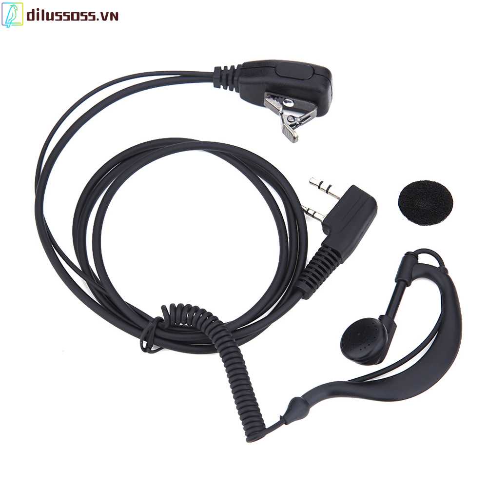 Tai Nghe 2 PIN Có MIC PTT Chuyên Dụng Cho BAOFENG UV5R KENWOOD