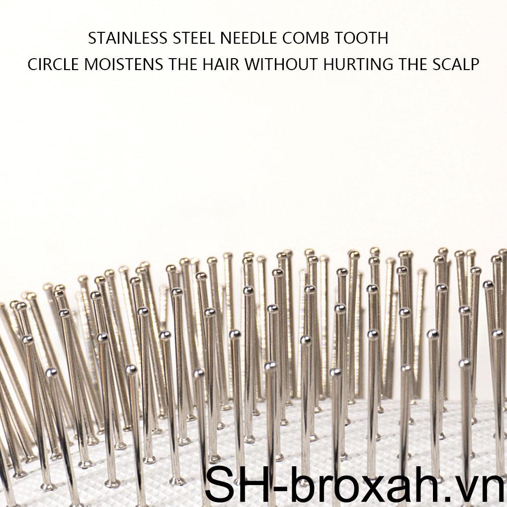 Lược Chải Tóc Mát Xa Da Đầu Bằng Thép Không Gỉ Gọn Nhẹ Chống Thấm Nước