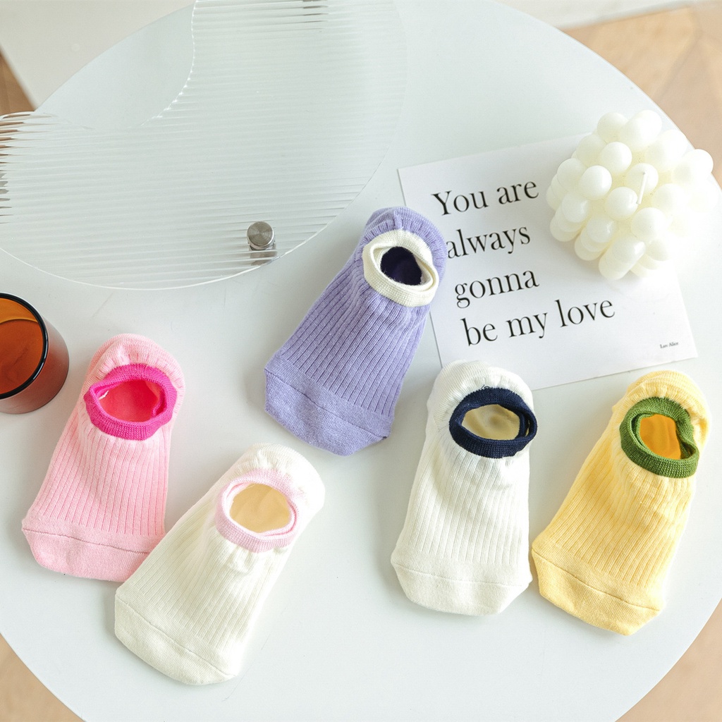 Vớ Thuyền Mỏng Mùa Hè Chống Trượt Miệng Nông Dễ Thương Phong Cách Nhật Bản Cho Nữ