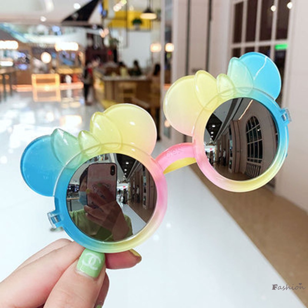 Kính Mát Chống Tia UV Siêu Nhẹ Màu Gradient Thời Trang Cho Bé