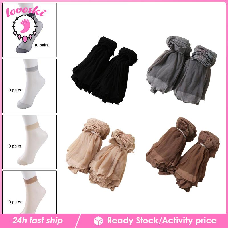 [Lovoski] Vớ Ngắn Tới Mắt Cá Chân Mỏng Thoải Mái Cho Nữ Và Phụ Nữ