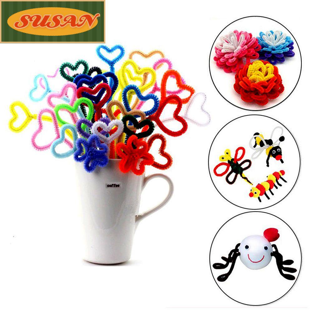 100 Miếng Vải Chenille Làm Sạch Ống Nước Nhiều Màu Sắc