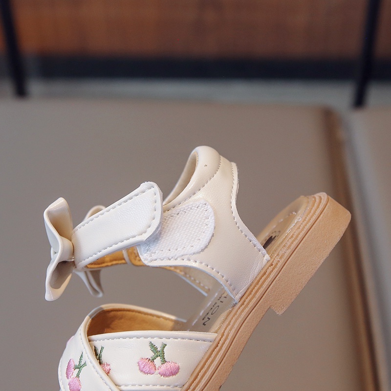 MẪU MỚI_SANDAL đế mềm chống trượt họa tiết quả cherry cho bé từ 1 - 8 tuổi