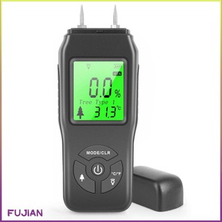 Wood Moisture Meter Lcd Digital Damp Tester With Green Backlight Water Leak Detector For Wall Paper
