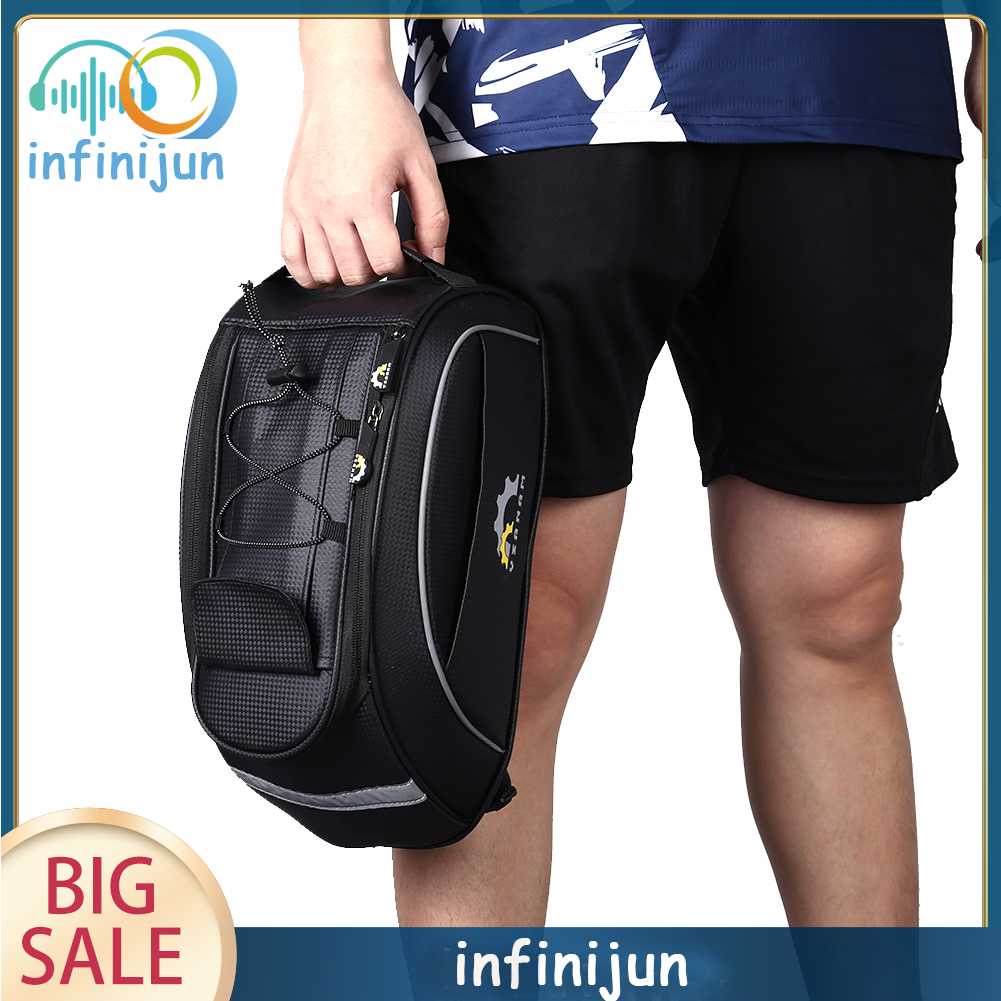 Túi Đựng Đồ Dùng Bằng Sợi Carbon Phản Quang Chống Thấm Nước Tiện Dụng Cho Xe Đạp