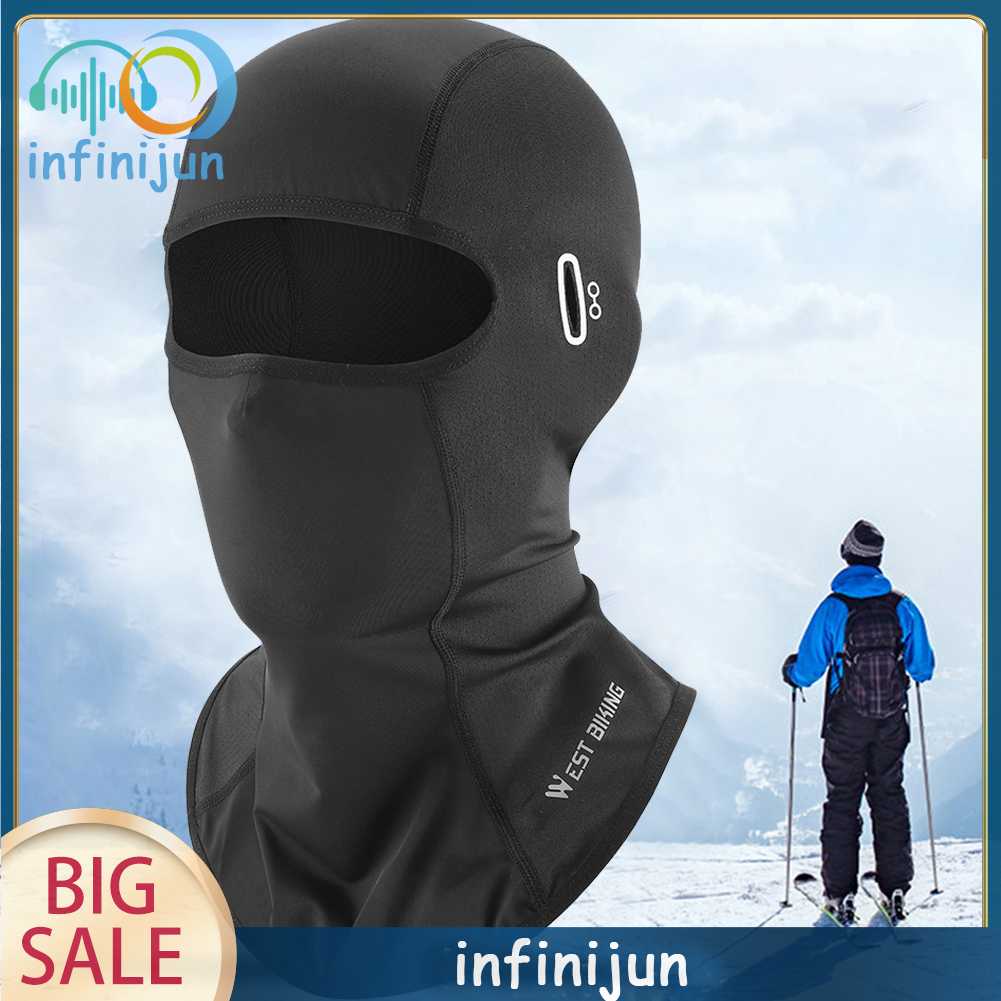 Khẩu Trang Có Mũ Trùm Chống Ẩm Dùng Đạp Xe / Leo Núi / Câu Cá