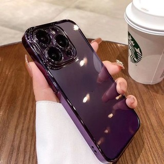 Ốp Điện Thoại PC Cứng Siêu Mỏng Trong Suốt Chống Sốc Sang Trọng Cho iPhone 11 12 13 14 Pro MAX 14plus
