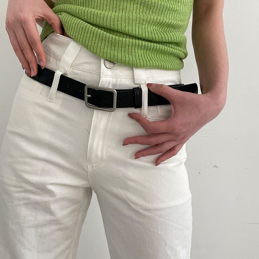 Thắt Lưng Màu Đen Phong Cách Instagram Retro Hàn Quốc Cá Tính Cho Nữ