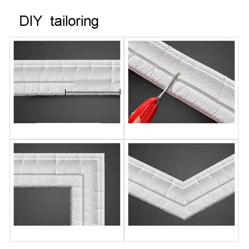 Miếng Dán Tường 3D Bằng Xốp Tự Dính Chống Thấm Nước Trang Trí Nhà Cửa