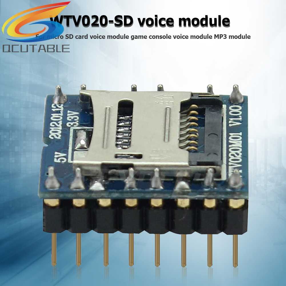 Mô Đun Âm Thanh Thẻ Nhớ SD MP3 WTV020-SD 32M-1GB