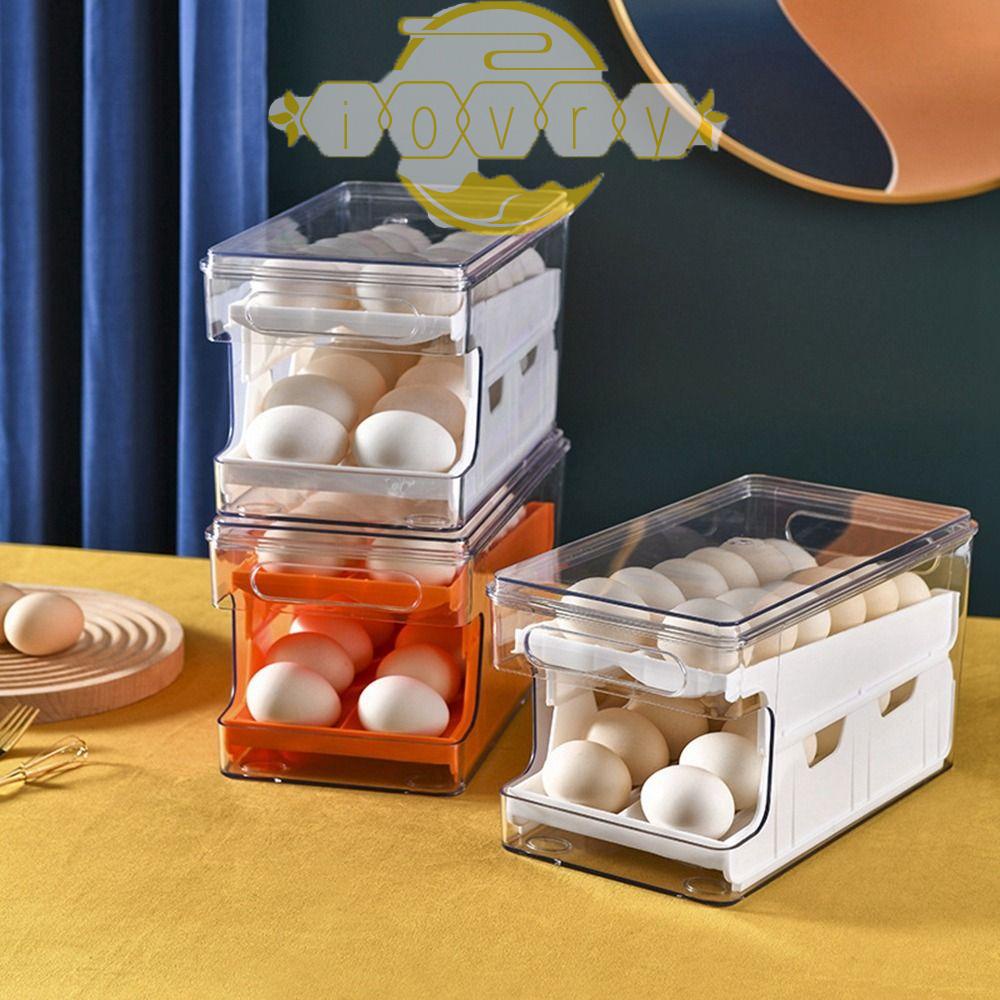 1 Hộp Đựng Trứng Cuộn Hai Tầng Chống Sốc Tiết Kiệm Không Gian