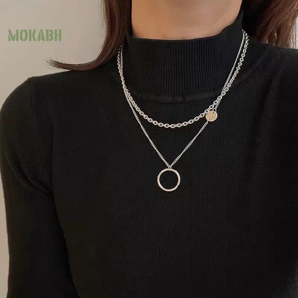[Mới] Vòng Cổ Choker Nhiều Lớp Mặt Hình Học Có Thể Điều Chỉnh Được
