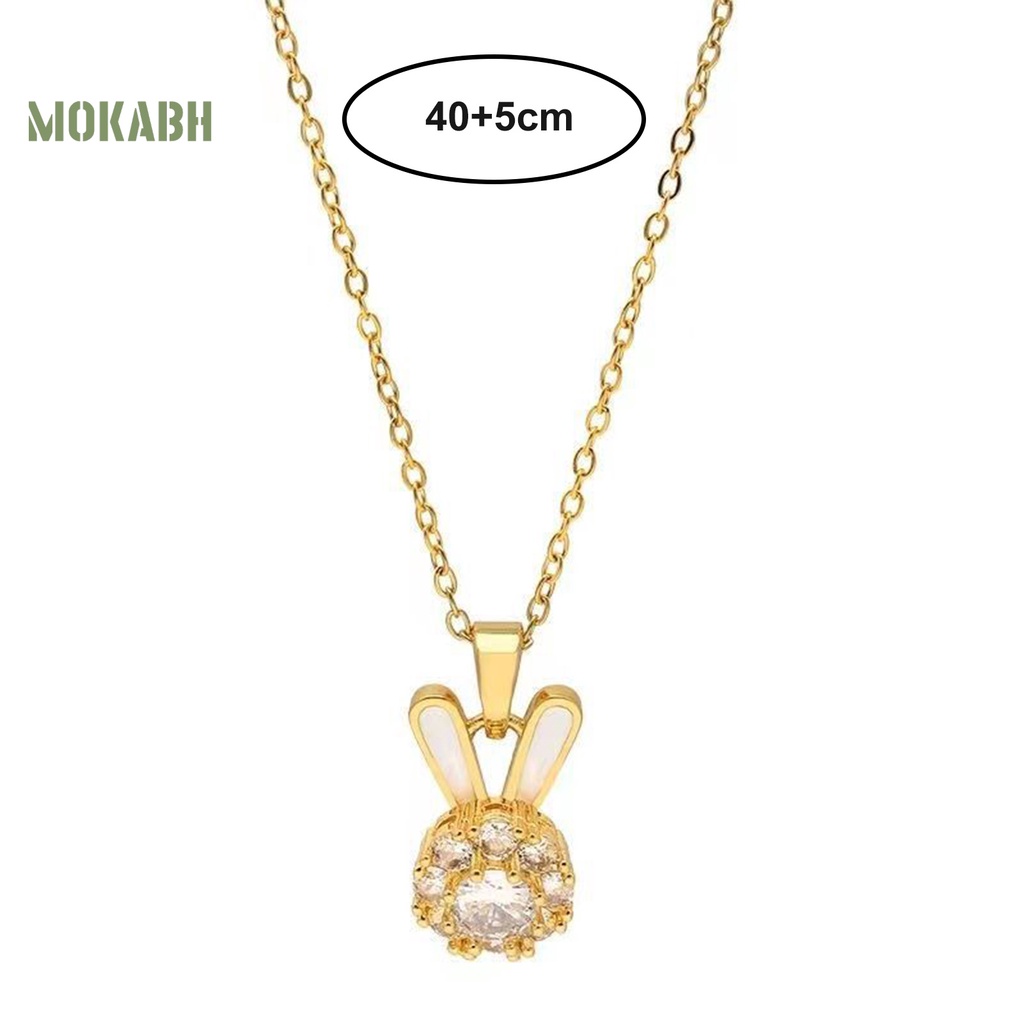 Vòng cổ HợP Kim HìNh Thỏ ĐíNh Đá Sang TrọNg