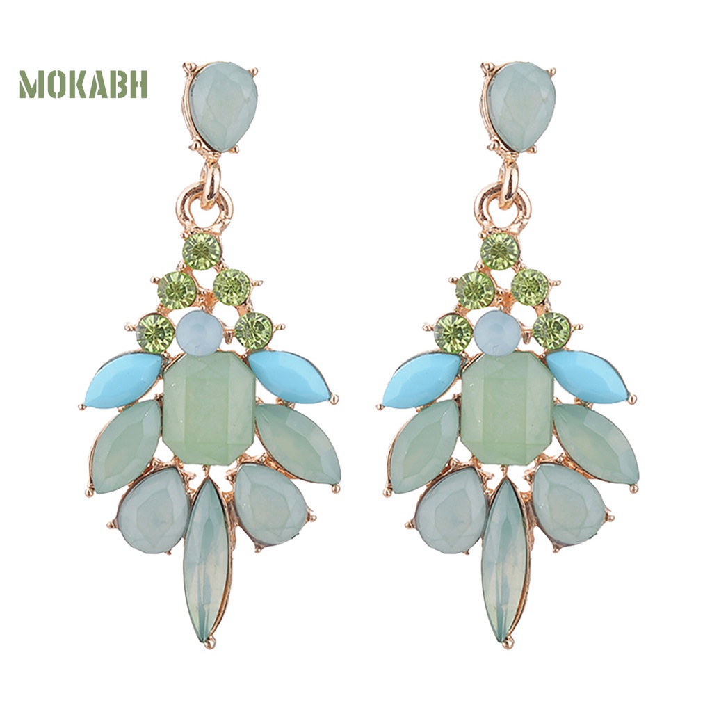 1 Đôi Bông Tai Hình Giọt Nước Bằng Hợp Kim Quyến Rũ Dành Cho Nữ