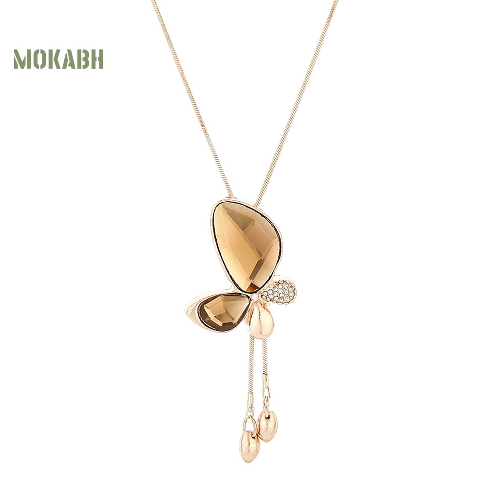 Vòng cổ HợP Kim HìNh BướM ĐíNh Đá Xinh XắN