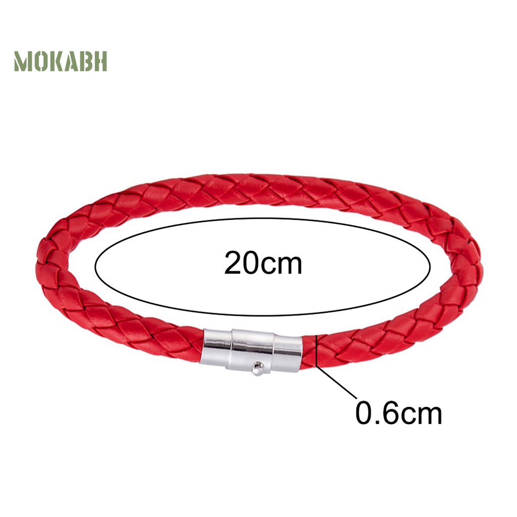 Vòng Tay Bện Dây Giả Da Với Khóa ic Đa Năng Cho Nam