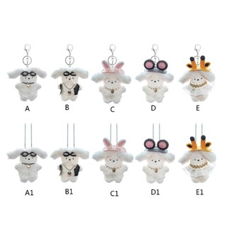 Móc Khóa Thỏ Bông Mini Dễ Thương Cho Cặp Đôi